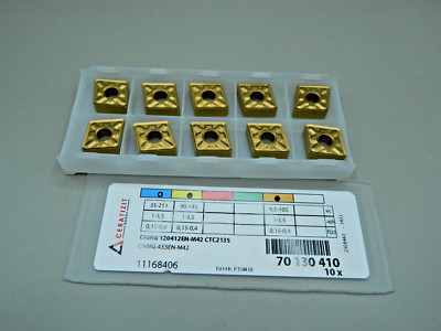 10x Wendeplatten CERATIZIT  CNMG 120412EN-M42 CTC2135  Carbide Inserts