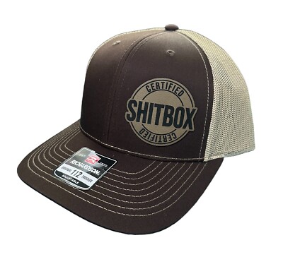 Certified Sht Box Leather Patch Snapback Hat - MANY COLORS