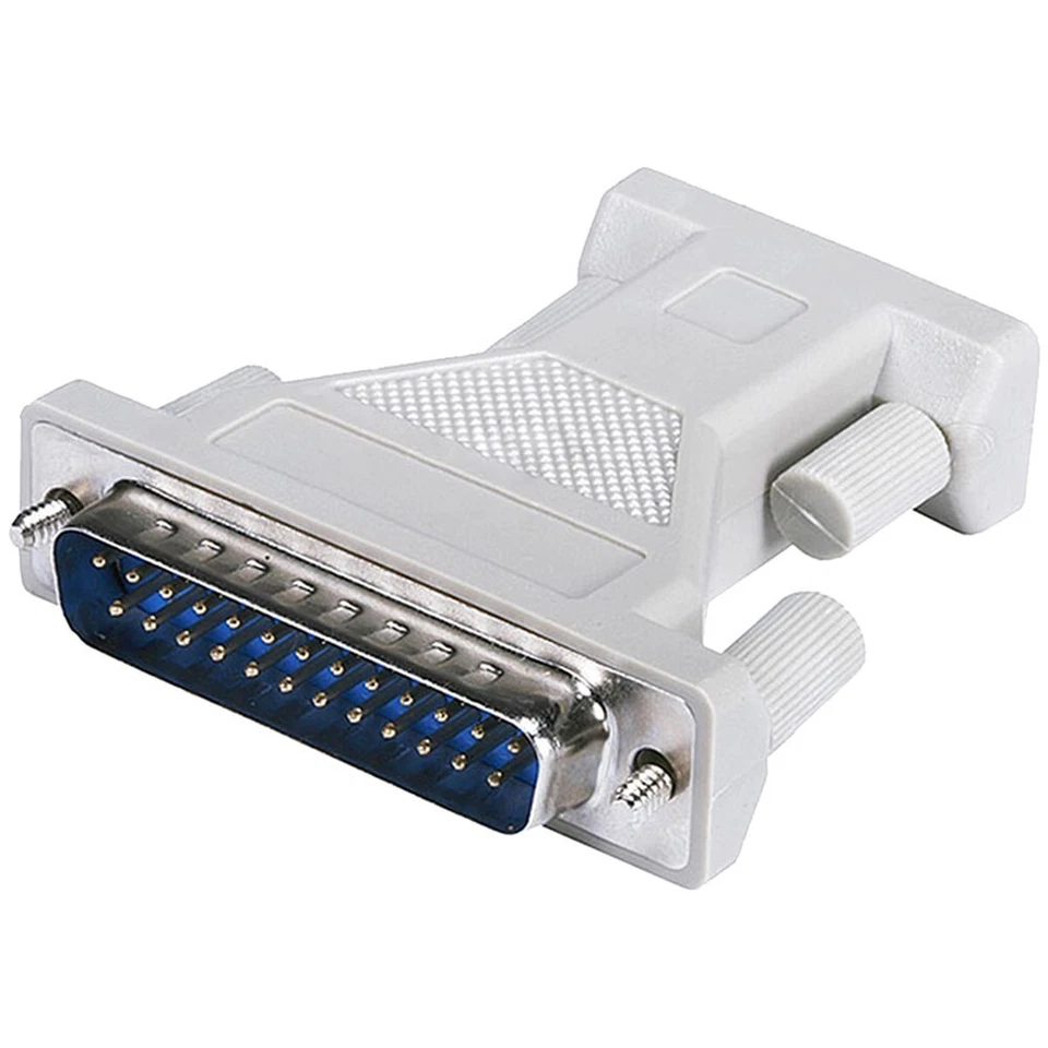 2x DB9 9 Pin Female to DB25 25 Pin Male Serial to Parallel Adapter Converter - Image 2 of 3