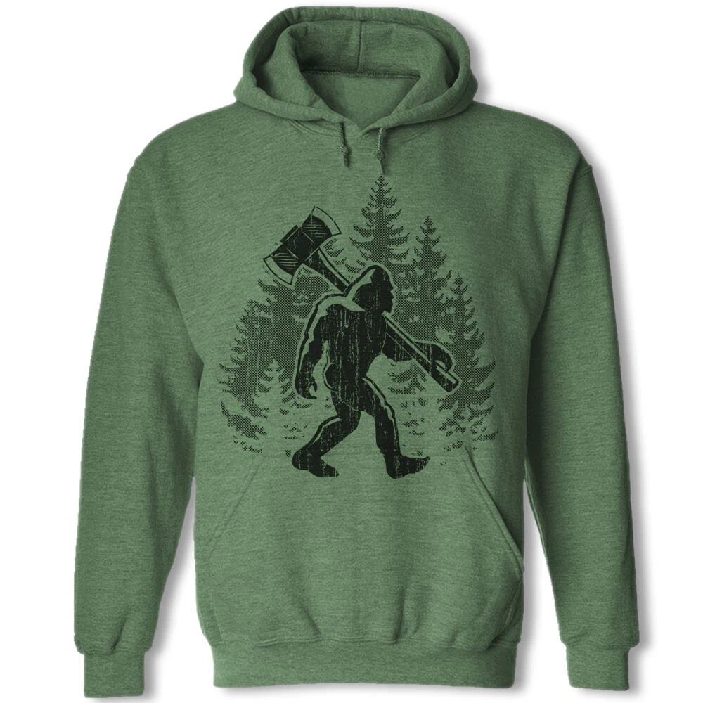 VETEMENTS Felpa con cappuccio Bigfoot Logger divertente maglione con cappuccio misto pesante HA167