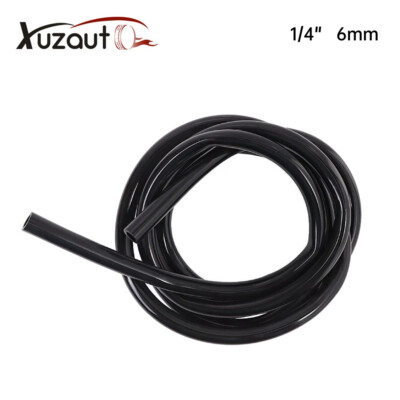 10 Feet ID: 1/4'' / 6mm Silicone Vacuum Hose Tube High Performance Black