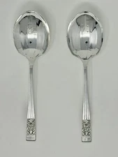 Oneida Coronation Community Silverplate Casserole Spoon - Set of 2