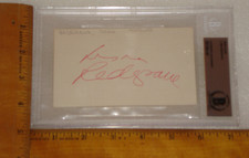 BAS-Beckett-Lynn Redgrave Encapsulated  Signed Slabbed Autographed- Index Card