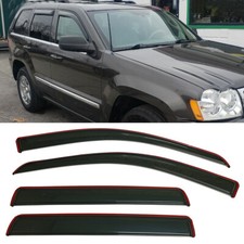 In-channel Window Visors Sun Vent Rain Guard Fit Jeep Grand Cherokee 2005-2010