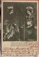 POSTCARD COVIGNANO RIMINI FP TRAVELLED 1926 EFFIGY OF THE BLESSED VIRGIN