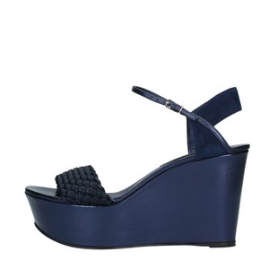 sandali zeppa blu