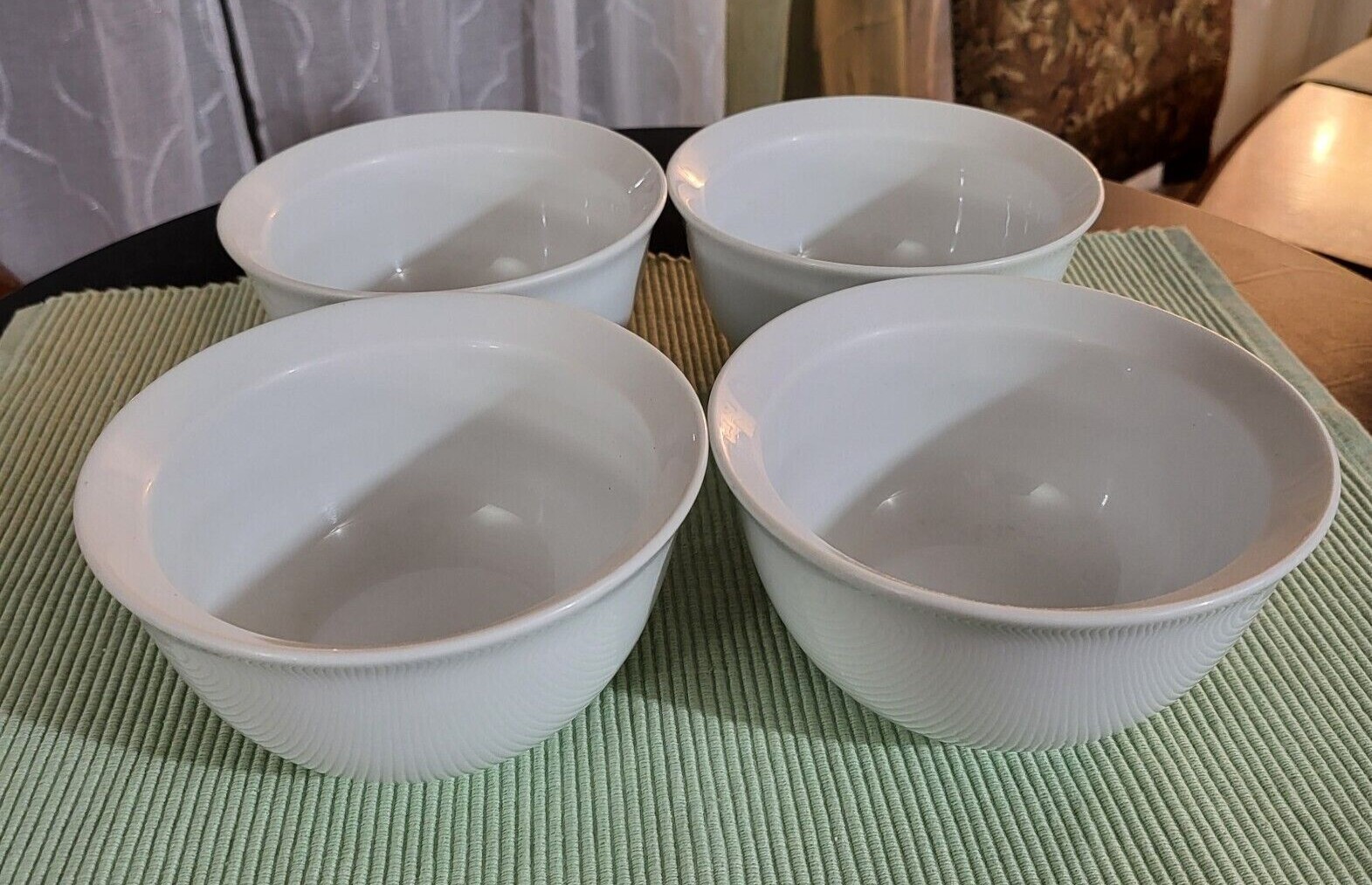 POTTERY BARN SUPPERTIME DU JOUR 4 SOUP/CEREAL/RICE BOWLS 5.5" DIAMETER