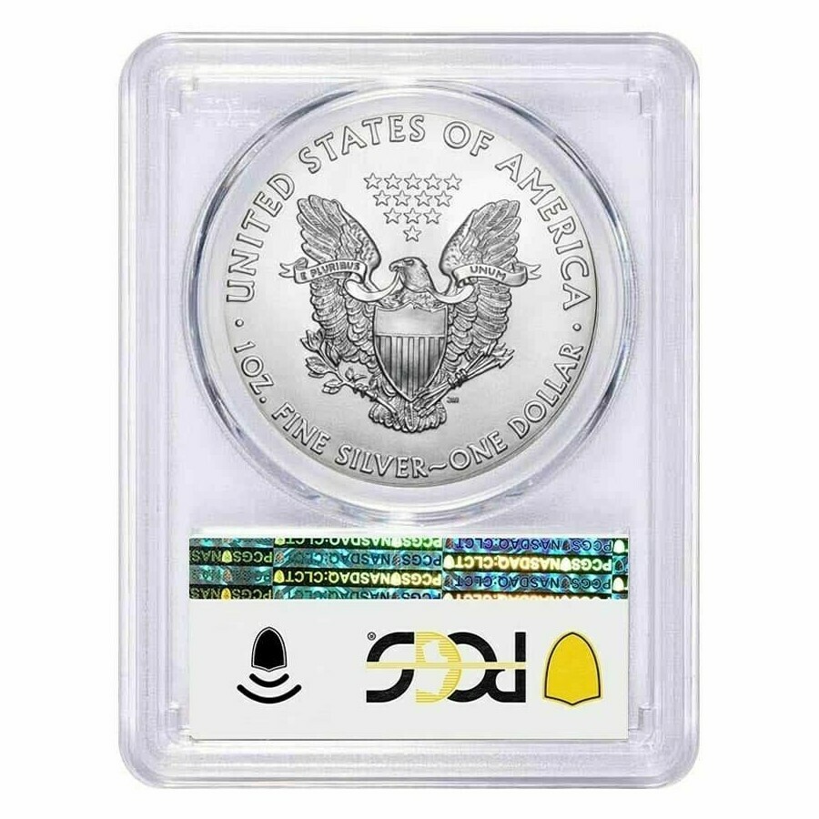 【新品】イーグル銀貨 トランプ大統領 2021 PCGS MS70 Type1 イーグル銀貨2021 緊急生産ER サンフランシスコ MS70 トランプ