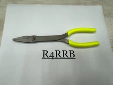Snap-on Tools USA RARE NEW HI-VIZ Soft Grip 8" Duck Bill Flat Nose Pliers 61CFHV