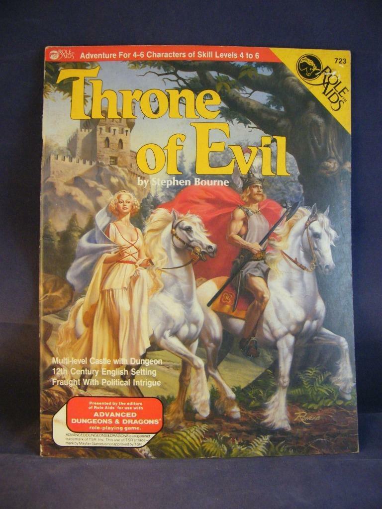 Throne Of Evil - SALE 84%OFF Aids 安心の定価販売 Adventure Role AD&D