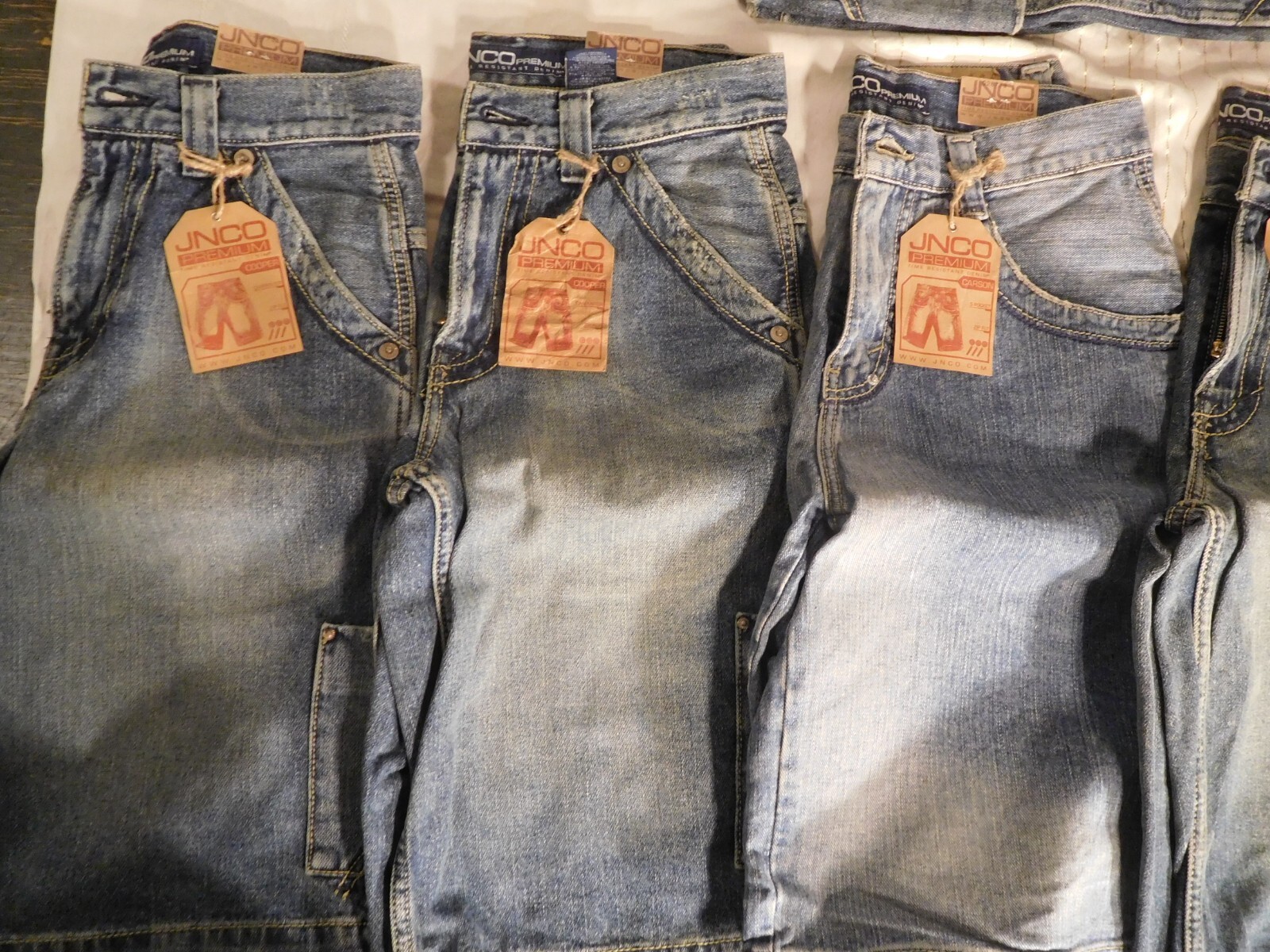 7 NOS JNCO Premium Men's Denim Shorts Cooper Carp Y2K '90's Skater Jeans 28Waist eBay