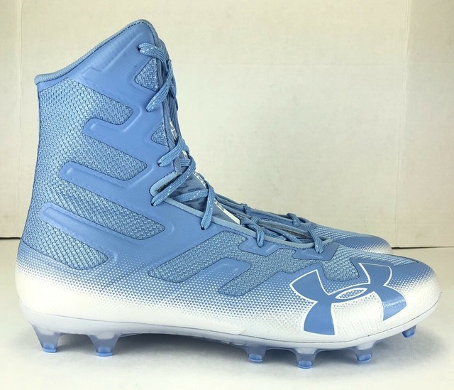 light blue football cleats
