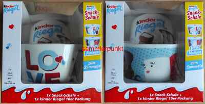BEIDE KINDERRIEGEL SNACK-SCHALEN 2021 -OVP- FERRERO