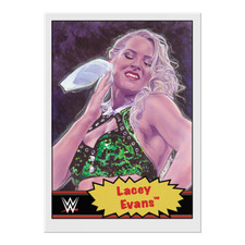 WWE Topps Living Set 2021 Wrestling Print 563 Lacey Evans #48 ERROR CARD