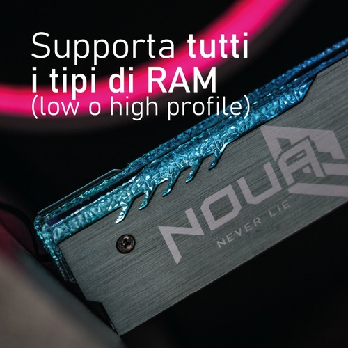 NOUA LIBRA DISSIPATORE DI CALORE ARGB 5V 3PIN PER MEMORIE RAM DDR DDR3 DDR4 - Foto 3 di 7