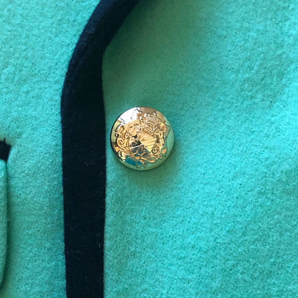 Juicy Couture Sea Foam Green VTG Blazer with Black Trim Career Jacket Y2K - Image 3 of 4