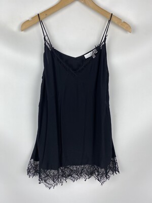 Iro Estaz ladies sleeveless lace tank top blouse size 40 / L