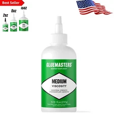 Premium Medium Viscosity Cyanoacrylate Super Glue - 8oz Bottle for Crafting