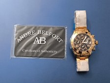 Andre Belfort Gold/Black Mens Watch New Without Box