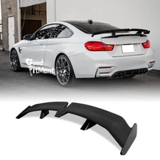 For F82 M4 Car 55" Rear Trunk Spoiler Wing Lip Matte Black PRO Style W/ Adhesive