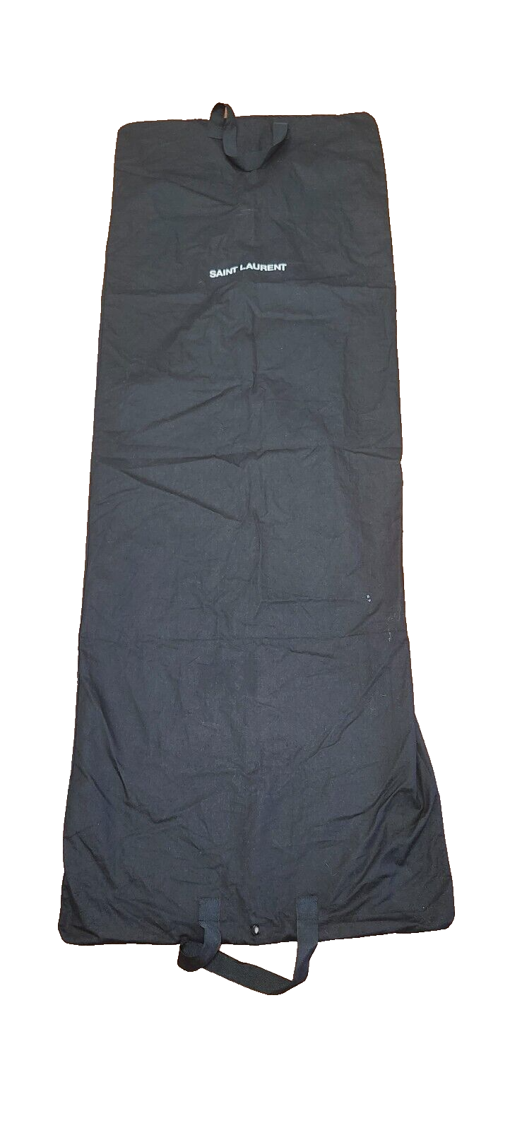 Saint Laurent Borsa Porta Indumenti Lunga Nera Pieghevole Full Zip 64 50" x 23 50"