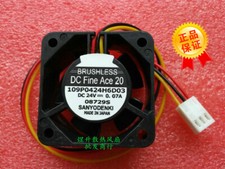 1 PCS SANYO Fan 109P0424H6D03 40 40 20mm DC 24V 0.07A 3 pin Inverter fan