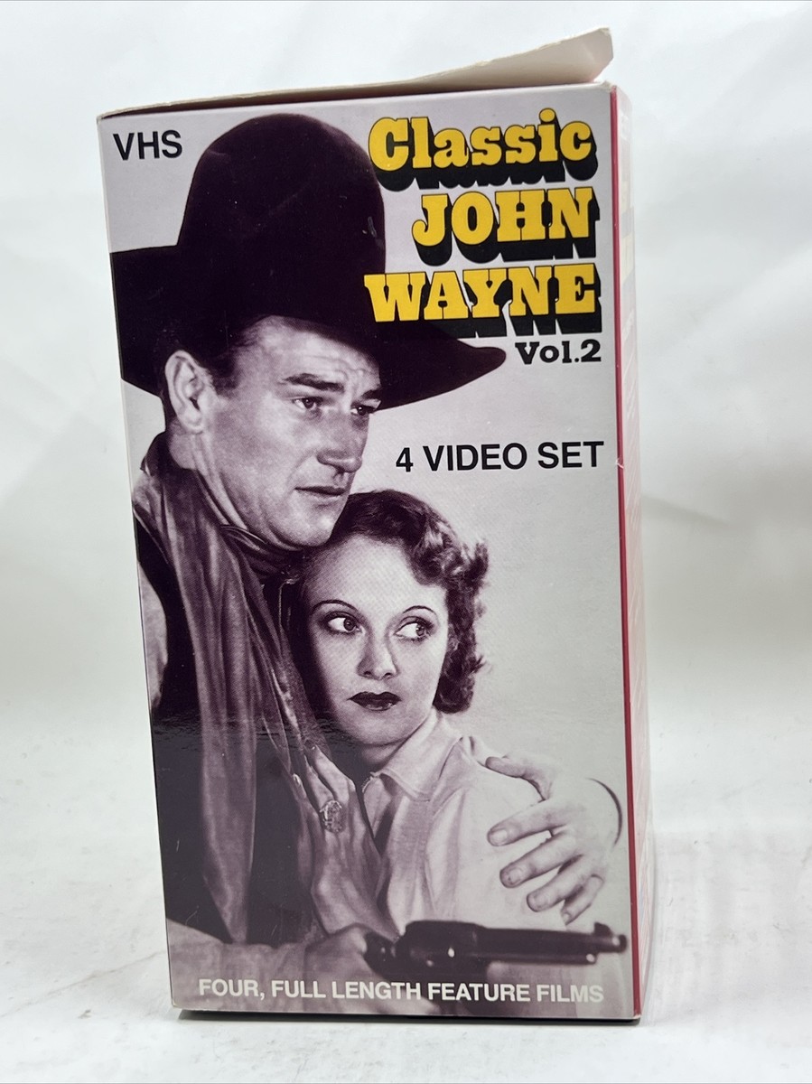 新品　ジョン・ウェイン・ウェスタン　Vol.2 JOHN WAYNE 2 Classic John Wayne Vol 2 4 Video Set VHS Riders of Destiny