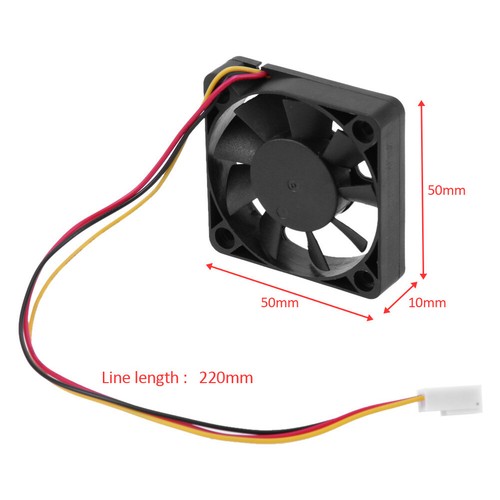 Refroidisseur d\'air CPU 3 broches 12V, 1/2/5/10 pièces, ventilateur de carte CP - Afbeelding 3 van 5