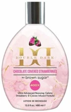 Brown Sugar Double Dark Chocolate Covered Strawberries Tanning Bed Lotion 13.5oz