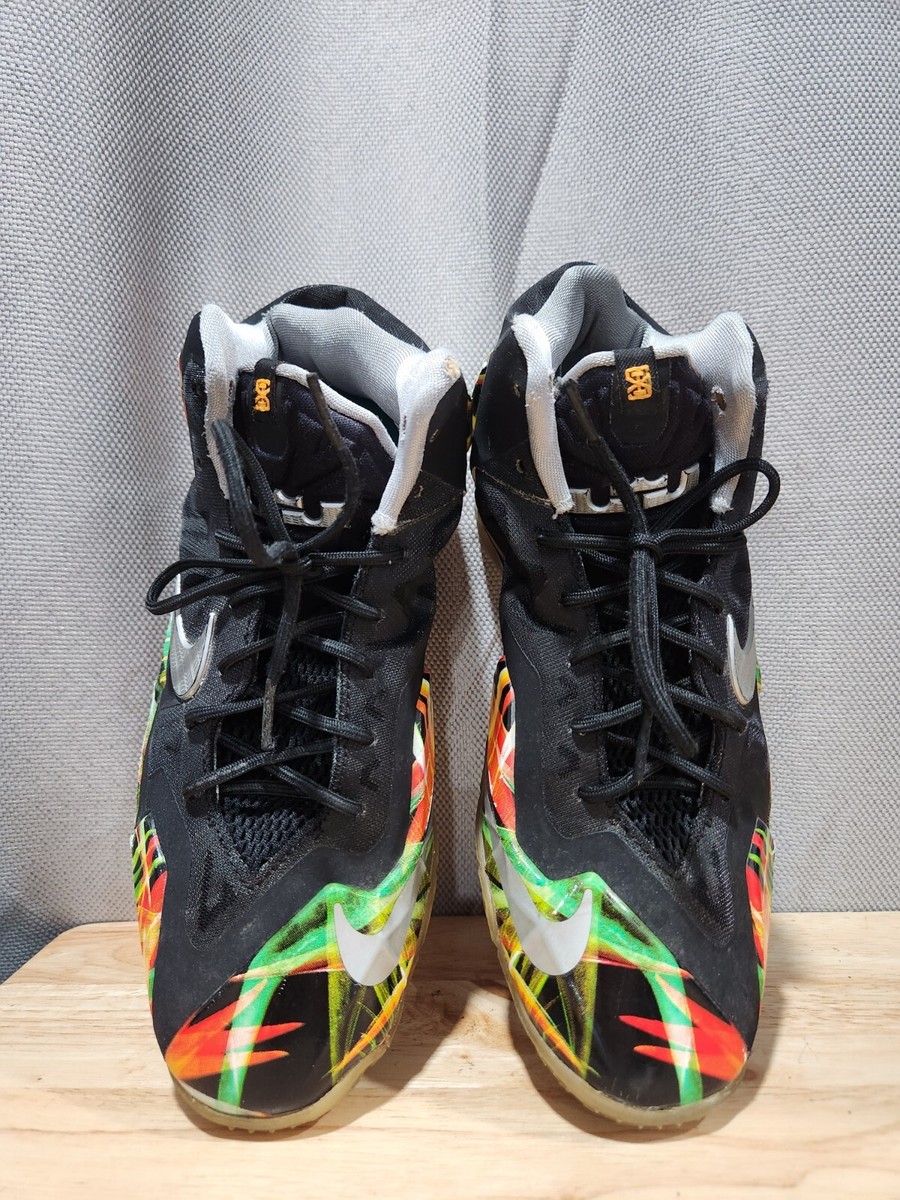 NIKE LEBRON XI GS EVERGLADES REVERSE KING'S PRIDE BLACK MVP