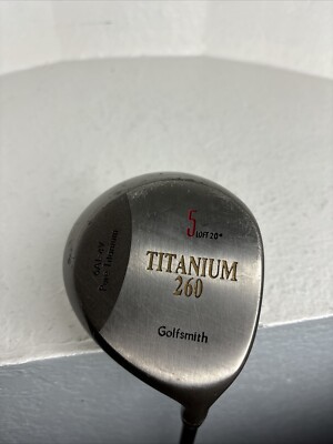 GOLFSMITH TITANIUM 260 5 Loft 20 Degree Right Handed TITANIUM Grafalloy