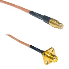 RG316 MCX MALE to SMA FEMALE FLANGE RF Cable Rapid-SHIP LOT