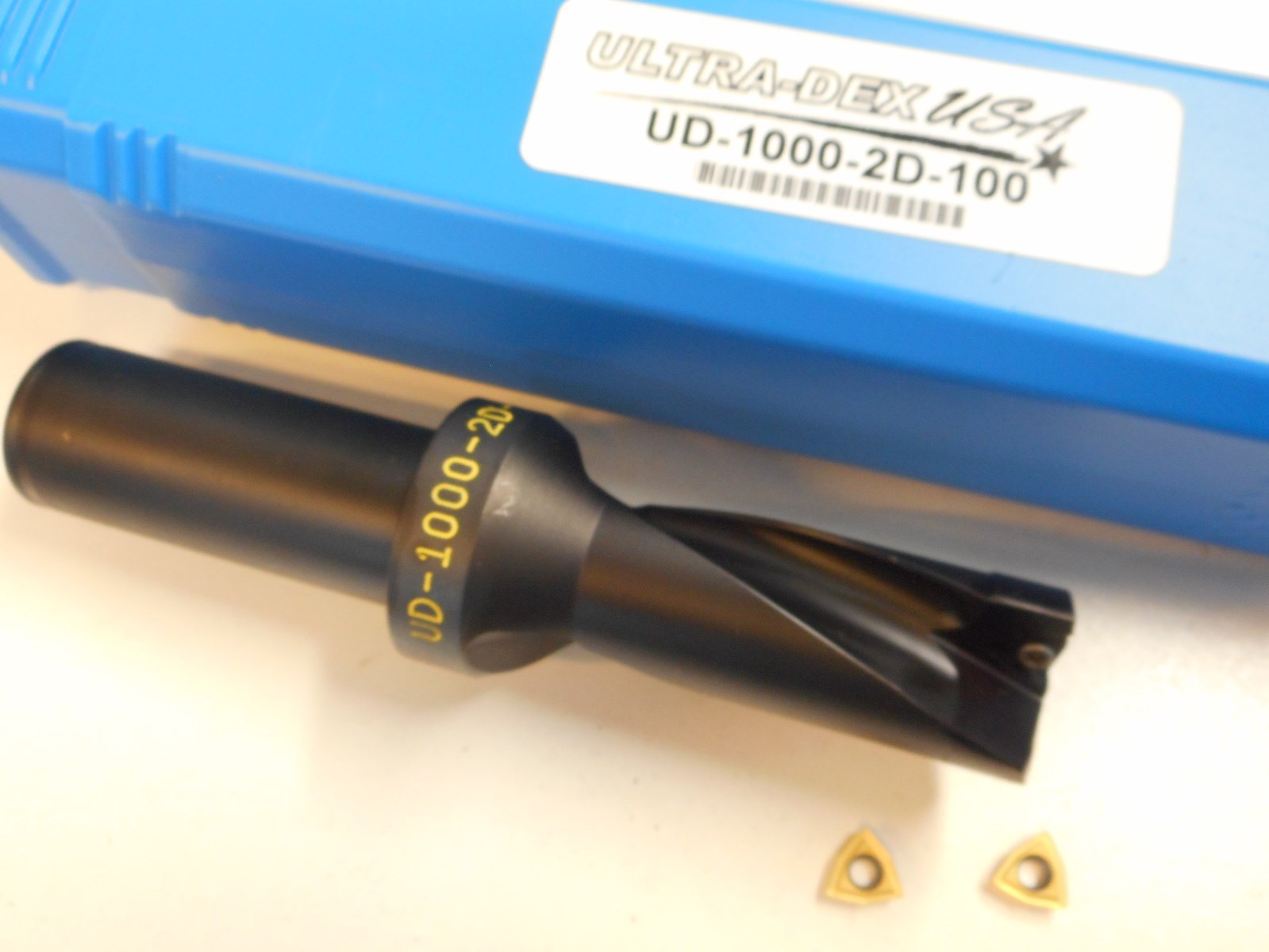 ULTRADEX 1" x 2D INDEXABLE DRILL w/ 2 WCMX 2.522 UD51 CARBIDE INSERTS