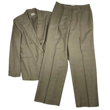 Neiman Marcus Suit Womens 2 Piece Set Plaid Wool Made In USA Business Preppy