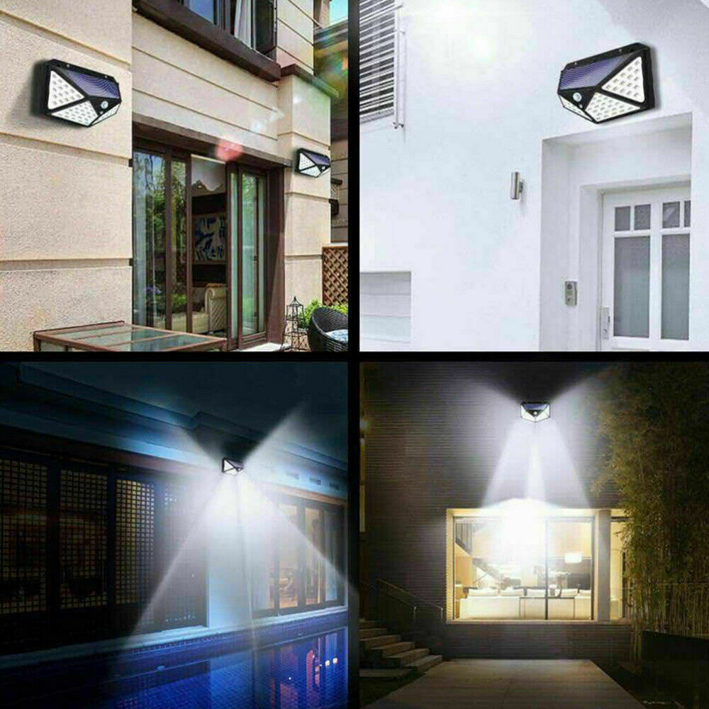 Luce Esterna Con Pannello Solare Faro LED Solare Esterno 120 COB - Impermeabile IP66 Con Sensore Di Movimento, Colore Nero Lampioni Solari A Led Da Esterno - Foto 12