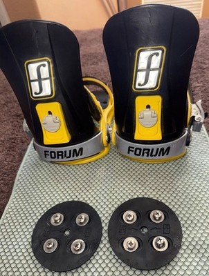 S-M FORUM ATP Snowboard Bindings Yellow Black All Terrain Pro ATP Near Mint