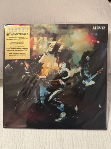 KISS Alive! 50th Anniversary Picture Discs.  Very Limited - Only 1,000 Produced!