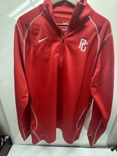 Nike Perfect Game Baseball Men's 1/4 Zip Pullover Red Size Large