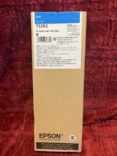 Genuine Epson Cyan Ink Cartridge T55K2 Date on Box May 2026