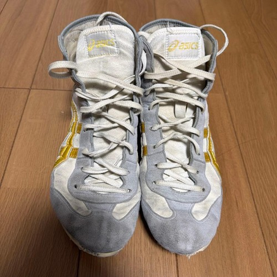 #ad asics Og EX EO Old Model TWR900 Wrestling Boxing Shoes Gray White US7.5 25.5cm $243.00