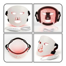 Skin LED Red Light Therapy Face Mask Collagen Boost Wrinkle Reduction Anti-Agein