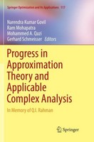 Progress In Approximation Theory And Applicable Complex Analysis Mohammed A. Qaz