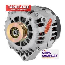 Powermaster 482478, One Alternator 165 Amps Fits Gm 6-Groove - Natural Performan