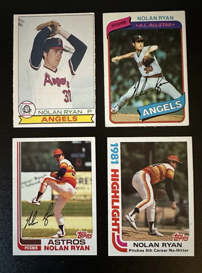 🔥Lote de 16 tarjetas NOLAN RYAN de los años 70, 80 y 90. Incl. su O Pee Chee 1979 Foto 2 de 4