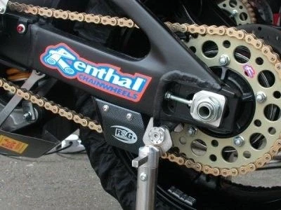 Protectores de cadena R&G Racing puntera transparente - ABS aleta de tiburón TG0001CL Foto 2 de 3