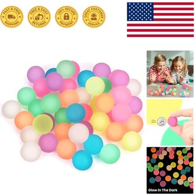 48 Pack Glow Bouncing Balls - Ideal for Catch, Dodgeball & Party Favors