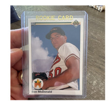 Upper Deck 1990 Series Rookie Base #54 Ben McDonald Orioles Logo Baseball Card. rookie card picture
