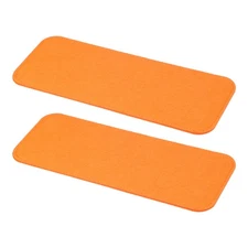 2 Pcs Felt Base Shaper 12x5 Inch, Bag Bottom Shaper Pad Oval Orange