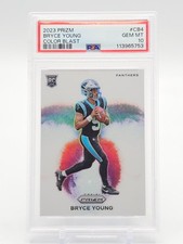 BRYCE YOUNG 2023 PANINI PRIZM COLOR BLAST SSP ROOKIE RC #CB4 PSA 10 Q0305