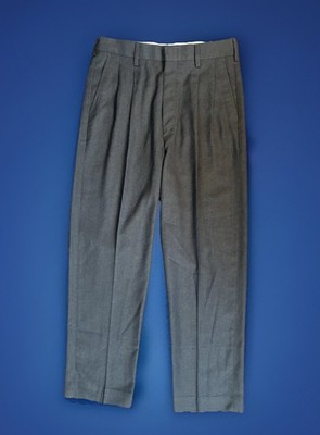 Flynn O Hara Mens Pleated Dress Pants Size 32x30 Gray